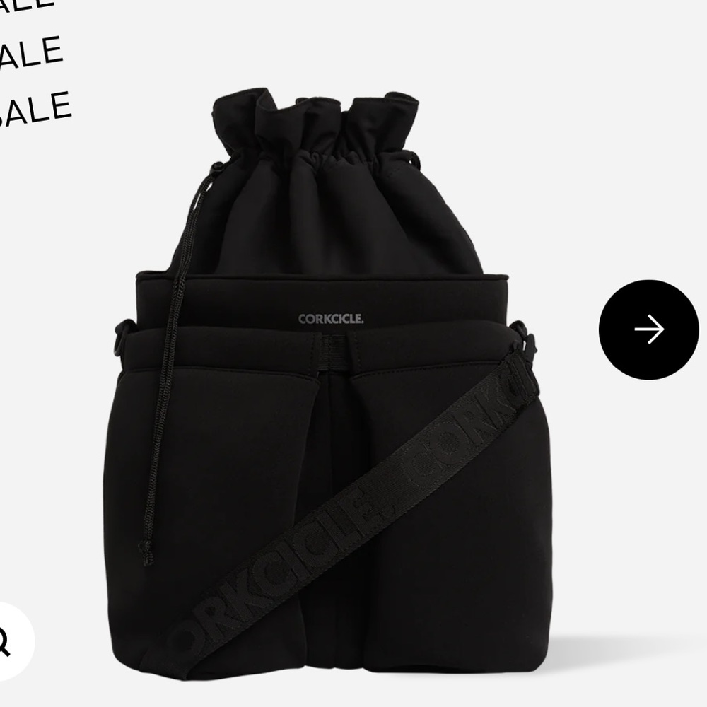 Corkcicle Beverage Bucket Cooler Bag, Black